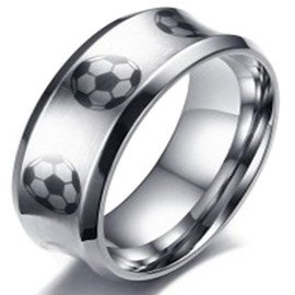 Męsko Damska Obrączka Stal Motyw Piłka