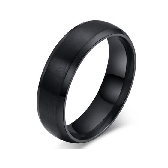 Czarna Obrączka ze Stali Szlachetnej