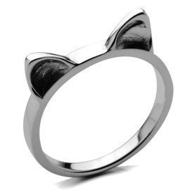 Srebrny Pierścionek z Uszami