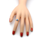 Srebrny Pierścionek z Niebieskim Opalem