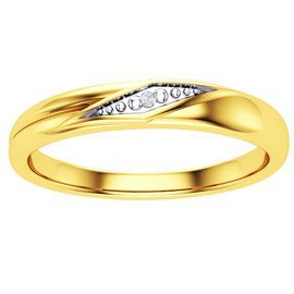 Złoty Pierścionek 375 z Brylantem