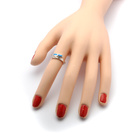 Srebrny Pierścionek z Opalem Wzór Grecki