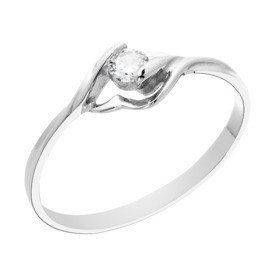Pierścionek Srebrny z Okrągłą Cyrkonią