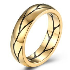Złota Obrączka ze Stali Szlachetnej