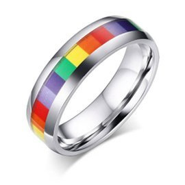 Obrączka Tęcza ze Stali Szlachetnej