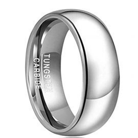 Gładka Damsko Męska Obrączka z Wolframu