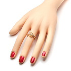 Podwójny Pierścionek Srebrny Duo Kolor