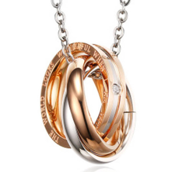 Zawieszka ze Stali Szlachetnej Trzy Obrączki