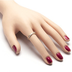 Pierścionek Złoty Przeplatany Brylantami 0.08ct