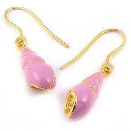 Kolczyki Srebrne Pokryte Żółtym Złotym