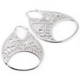 Kolczyki z Mosiądzu Rodowane