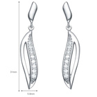 Srebrne Kolczyki Wysadzane Cyrkoniami