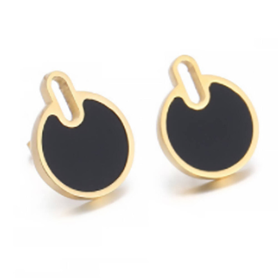 Złote Kolczyki ze Stali Szlachetnej