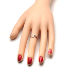 Srebrny Pierścionek Wywijaniec z Mikro Cyrkoniami