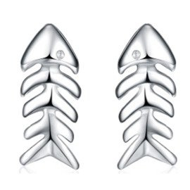 Srebrne Kolczyki Ryby dla Dzieci