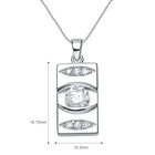 Srebrna Zawieszka Wysadzana Cyrkoniami