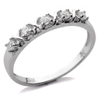 Srerbna Obrączka Wysadzana Cyrkoniami