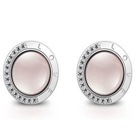 Kolczyki Srebrne Okrągłe Grawer LOVE