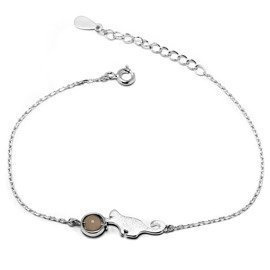 Srebrna Bransoletka z Jaguarem