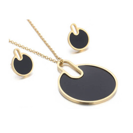 Komplet Zawieszka i Kolczyki Stal Szlachetna