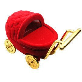 Pudełko na Biżuterię Czerwony Wózek