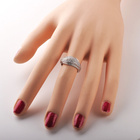 Srebrny Pierścionek Wysadzany Cyrkoniami