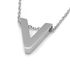 Naszyjnik Literka V Stal Szlachetna