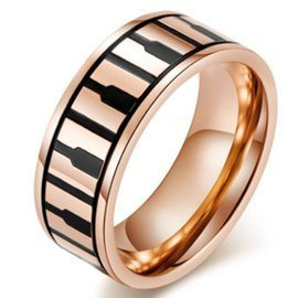 Złota Obrączka ze Stali Szlachetnej