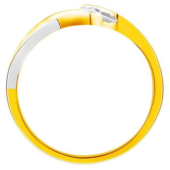 Złoty Pierścionek Zaręczynowy z Brylantem