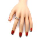 Pierścionek Srebrny Serce Wysadzane Cyrkoniami