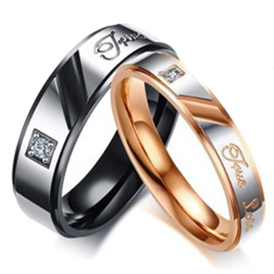 Obrączka ze Stali Szlachetnej z Cyrkoniami