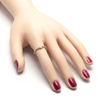 Złoty Pierścionek Pąk Wysadzany Brylantami