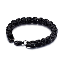 Czarna Bransoletka ze Stali Szlachetnej