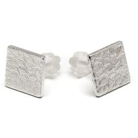 Srebrne Kolczyki Kwadratowe