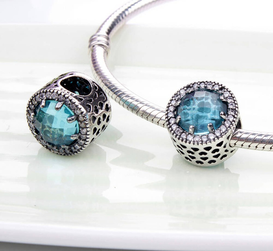 Srebrna Zawieszka Przwieszka z Cyrkoniami