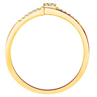 Złoty Pierścionek z Trzema Brylantami