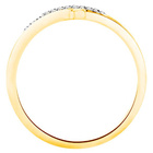 Złoty Pierścionek Wysadzany Brylantami 0.05ct