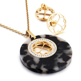 Komplet Naszyjnik i Kolczyki 4 Serca