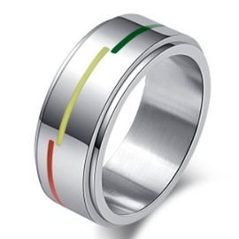 Obrączka ze Stali Szlachetnej Tęcza
