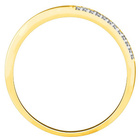 Złota Obrączka 375 z Diamentami Szlif Brylantowy
