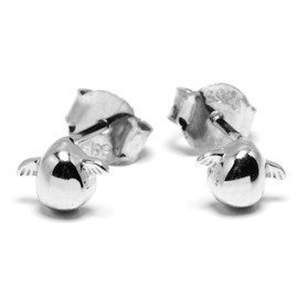 Srebrne Kolczyki Aniołki Dla Dzieci