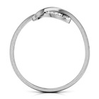 Pierścionek Białe Złoto 585 Serce z Brylantami