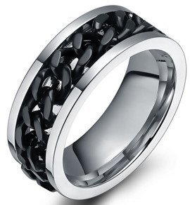 Męska Obrączka ze Stali Szlachetnej