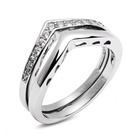 Komplet Dwóch Pierścionków Srebrnych