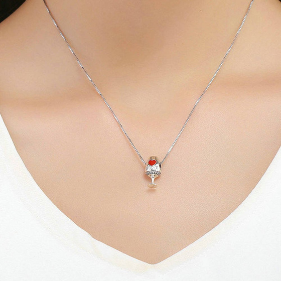 Srebrna Zawieszka Przwieszka Kieliszek