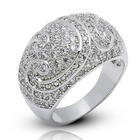 Srebrny Sygnet Pierścionek z Cyrkoniami