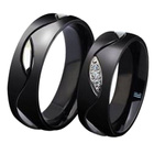Czarna Obrączka ze Stali Szlachetnej