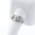 Srebrny Pierścionek z Trzema Serduszkami