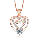 Srebrna Zawieszka Serduszko Pokryte Złotem