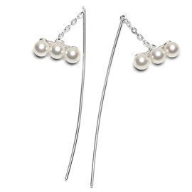 Srebrne Kolczyki z Perlami